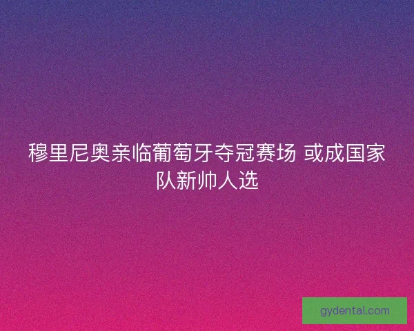 穆里尼奥亲临葡萄牙夺冠赛场 或成国家队新帅人选